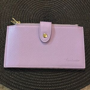 Travelambo Light Purple Women's Wallet. Never used. NWOT.